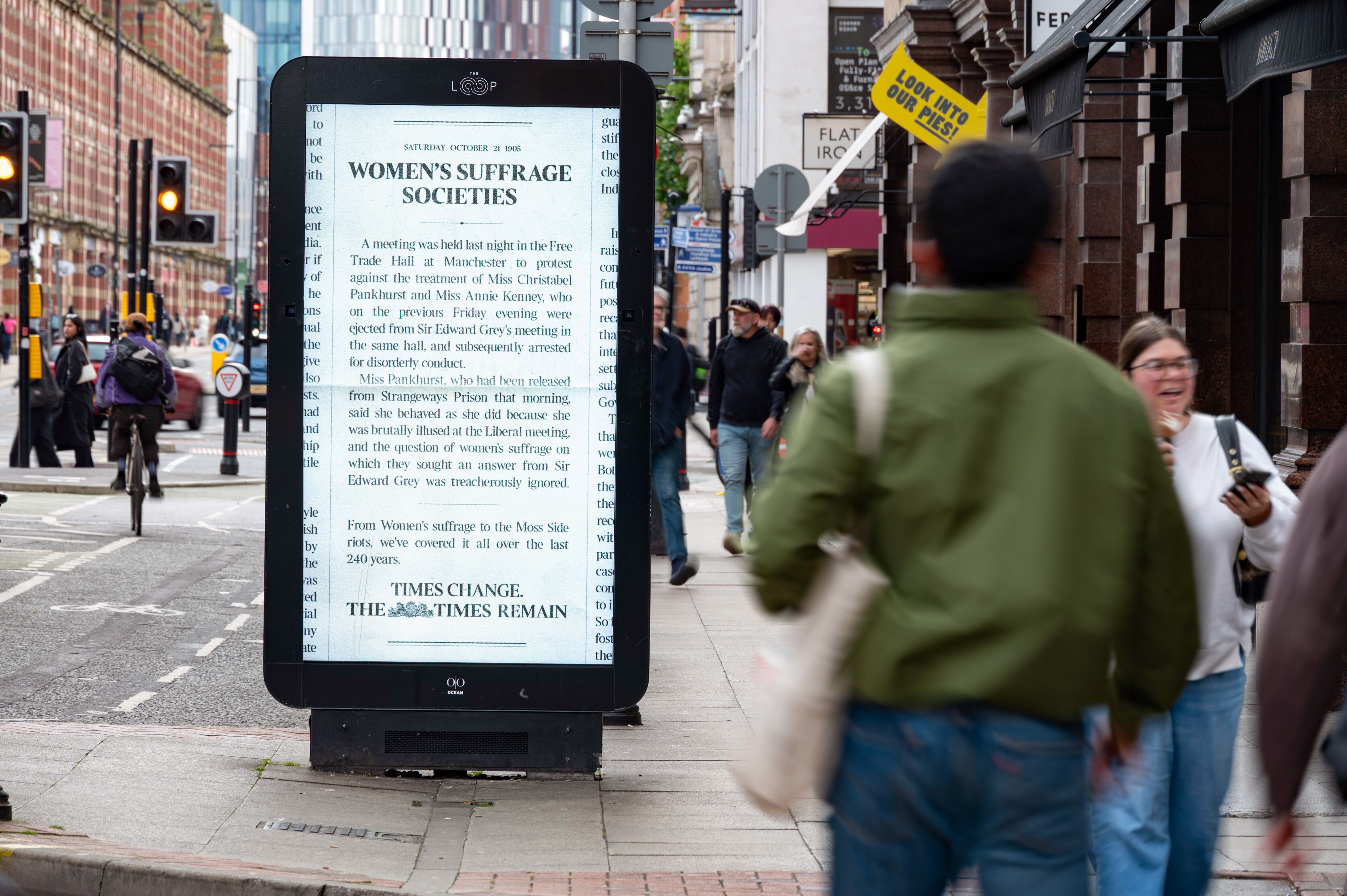 The Times mixed reality DOOH campaign